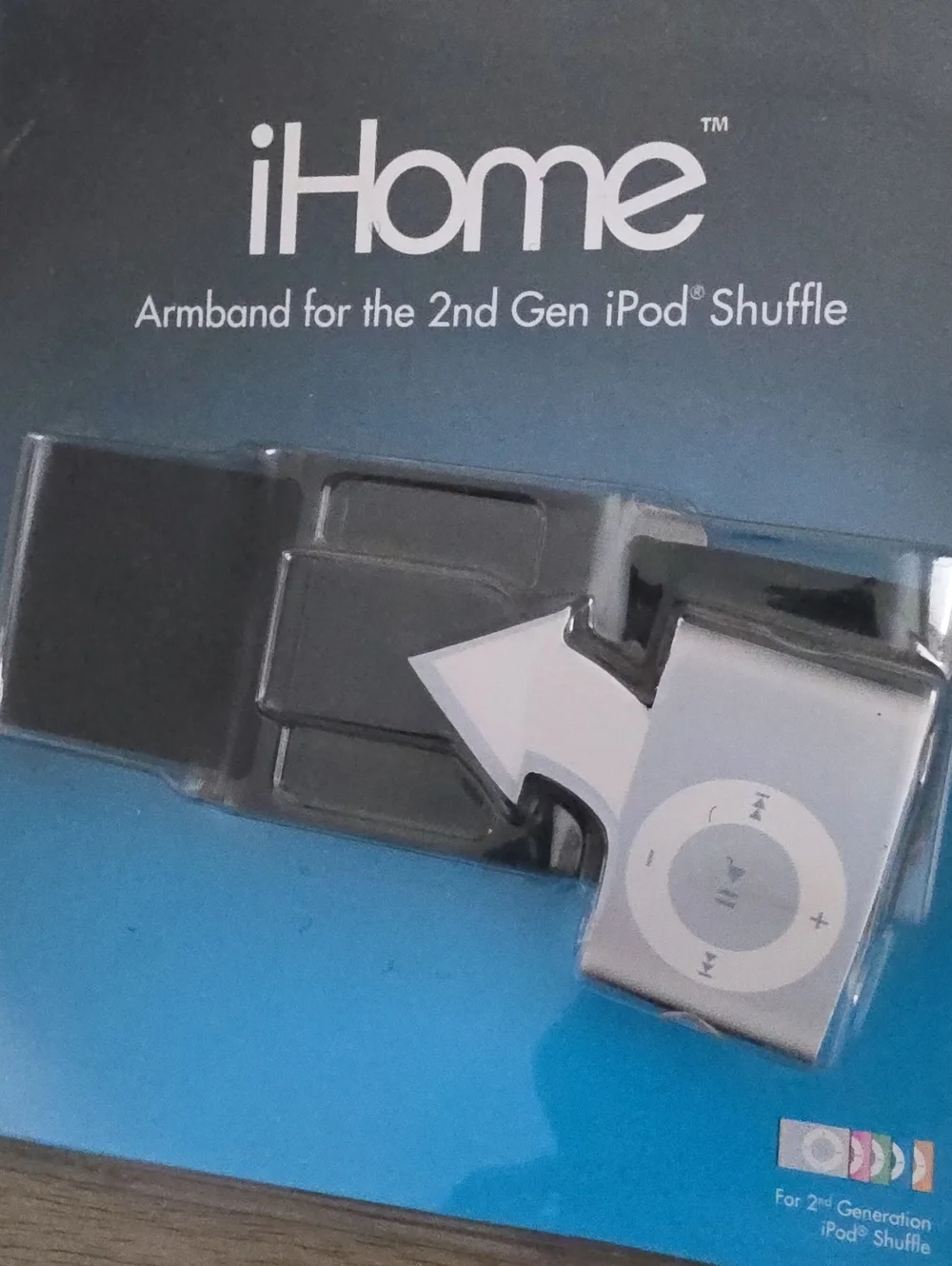 Vintage iHome Sport Armband For 2nd Generation iPod Shuffle, 2nd Gen, Flexible